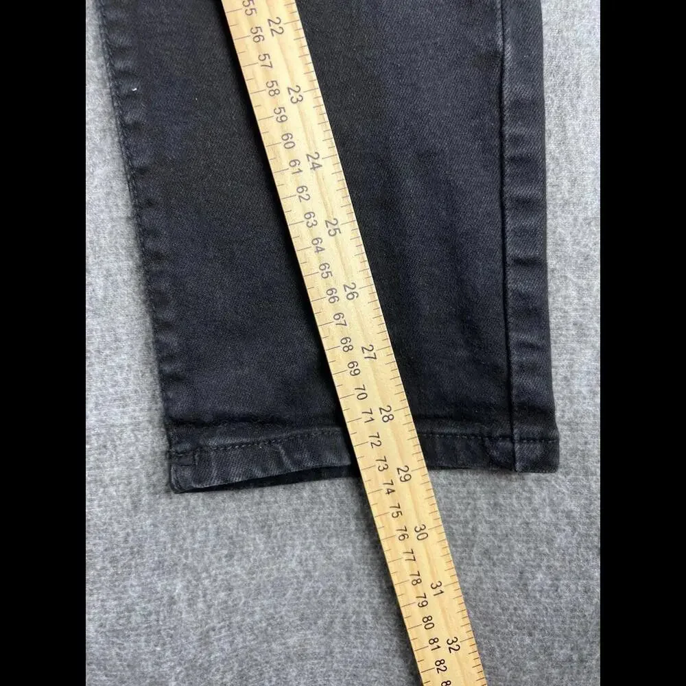 Argonaut Mens Ripped Black Skinny Jeans‎ Sz 32x32